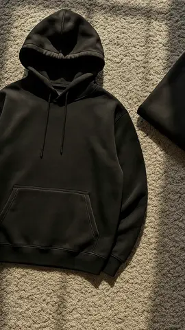 ORORA Jaket  Hoodie Polos hitam Pria🥶#hoodie #premium #tiktokshop 