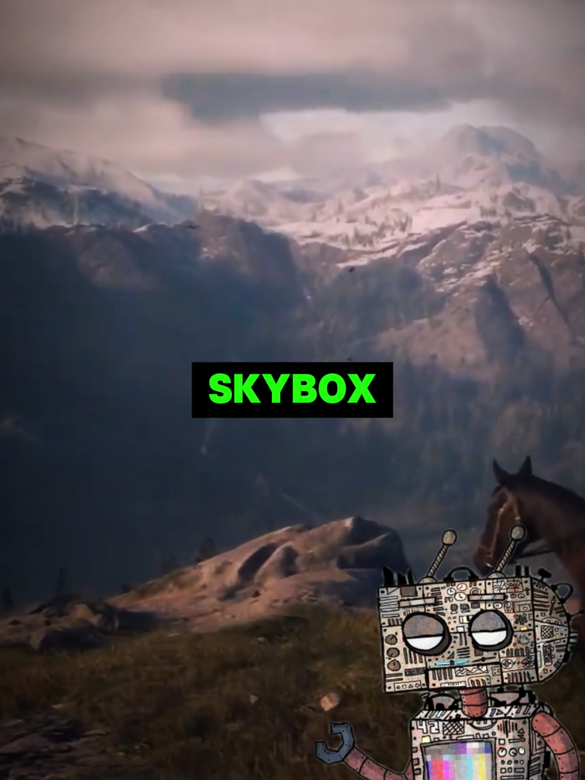 Você já sabia que o céu dos jogos é só uma caixa? 🌌😳 Comenta **CÉU** se quiser a parte 2 mostrando o atmospheric scattering. #gamingtok #gamedev #gamerbr #fyp #skybox