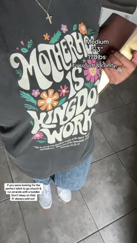 Freaking love this shirt so much I was watching it and I was debating if I should get it or not but I’m so happy I did!!! motherhood is kingdom work T-shirt gifts for Mom’s gifts for wives gifts for sisters gifts for Christmas perfect Christmas gifts, stocking stuffers