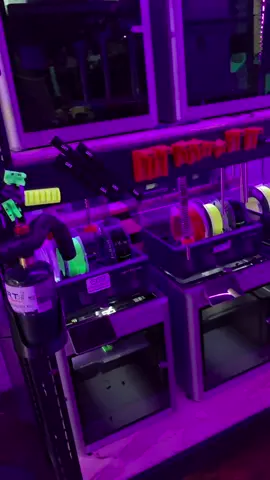 Some of you been asking for a farm tour,  here it is. Main room 32 active machines with 3x H2Ds upstairs ,1 more x1 and 3a1s. Thanks to all my customers and supporters I appreciate you all and can't wait for 2026 we've got big things planned.  #SmallBusiness #fyp #qrtorganizers #bambulab #3dprinting 