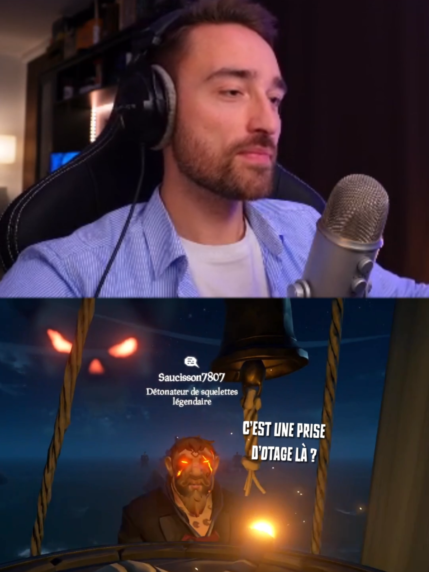 Le BRAQUAGE de ces français tourne à la PRISE D'OTAGE 💣💥#bemorepirate #seaofthieves #pourtoi #foryou #valdaghan #sotfr