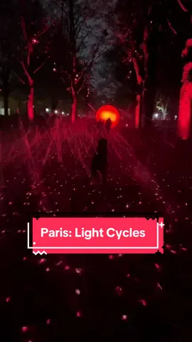 Light Cycles à @La Villette .  Dès 17h45.  On déambule au travers de 5 installations (lumières, son, art numérique). 🎆🎇🌌  Billets sur @Fever  Code promo MUMINPARIS10 :)  #sortirenfamille #activiteparis #sortiraparis #parcourslumineux 