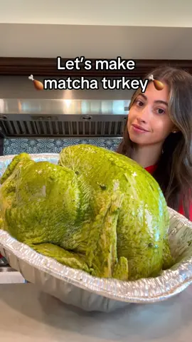 MATCHA TURKEY 💚🍗 who wants the recipe??? #trending #viral 