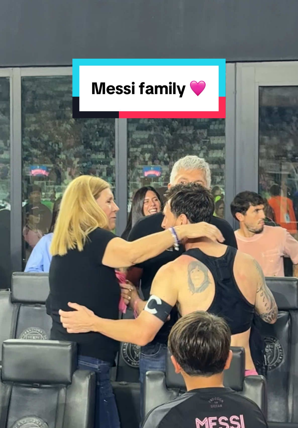 Family over everything 🩷 #messi #wholesome #argentina #MLS #Soccer 