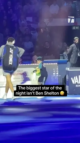 Kid was vibinnnn 🕺🏼 #atpfinals #turin #benshelton #tennistiktok #tennisplayer 