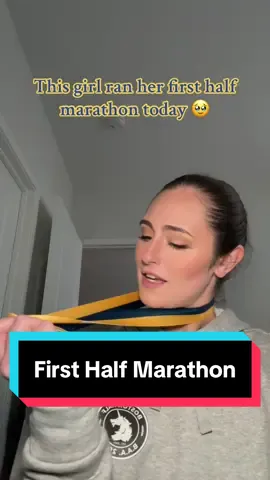 This audio is so fitting for this accomplishment. Ya girl is TIRED, but I’m feeling so grateful and blessed to be healthy enough to move my body and do hard things. More to come! 🥹 #halfmarathon #bostonhalfmarathon #baa #firsthalfmarathon #runnergirl 