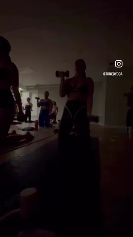 Step into the heat with @jennajueco 🔥 Wednesday 5:30pm TONE — the midweek burn you don’t want to miss. Lock in next week now. #yoga #movement #Chicago #fyp #viral  