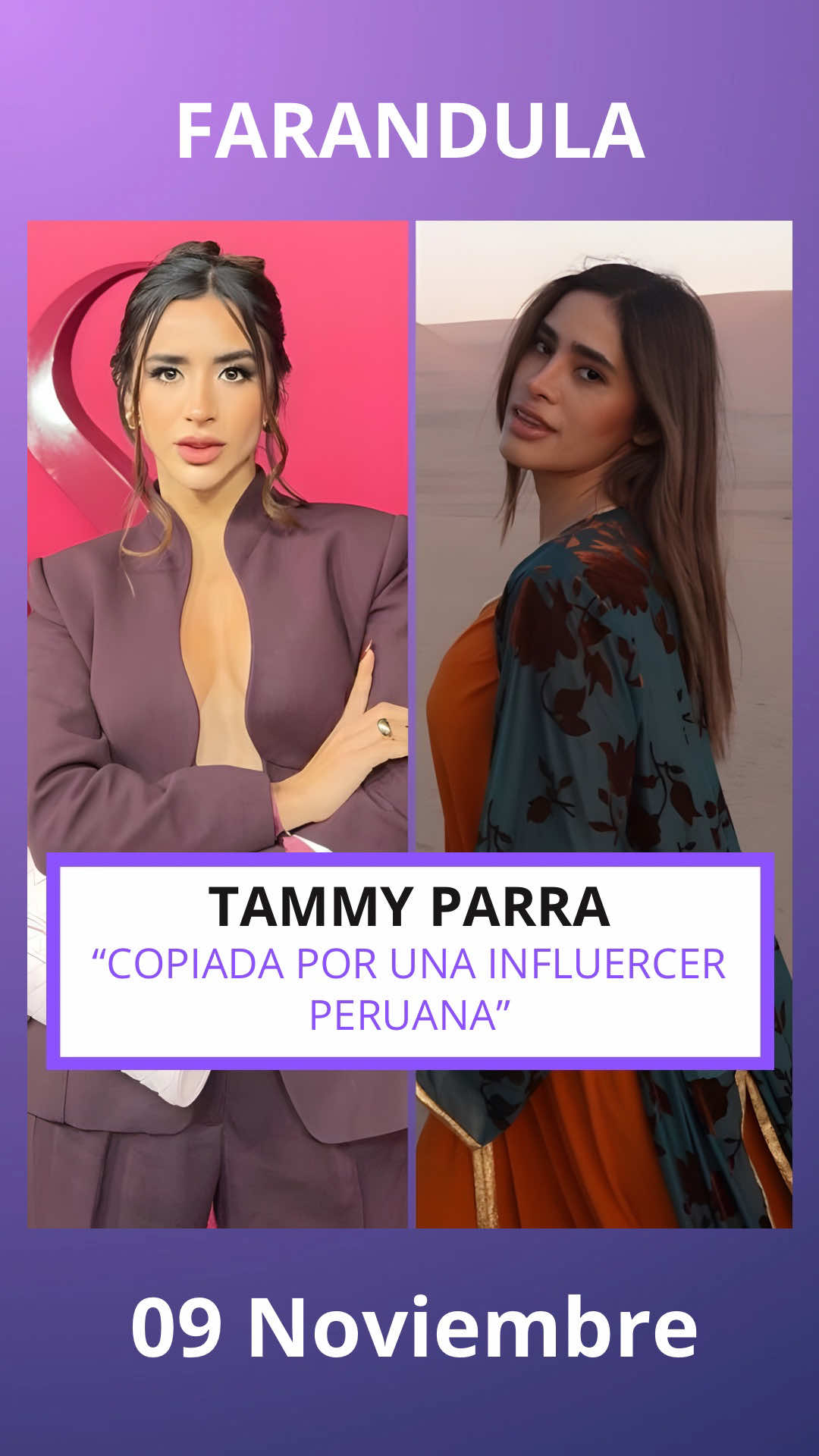 TAMMY Parra copiada por INFLUERCER PERUANA #tammyparra  