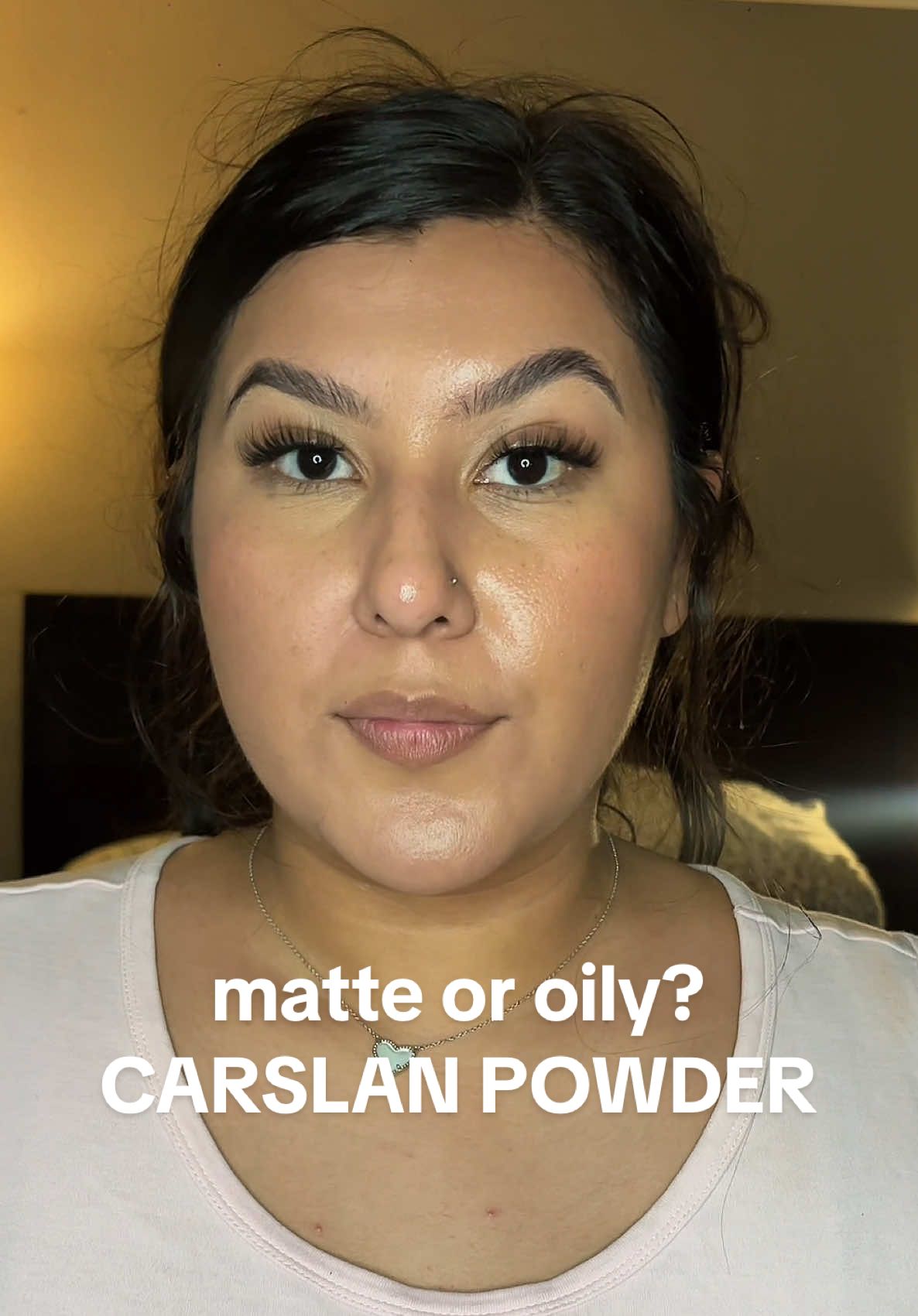 Hear me out.. also excuse my hair and background noise but @Carslanvn is 10/10 #carslan #tts #makeup #oilyskin #transferproof 