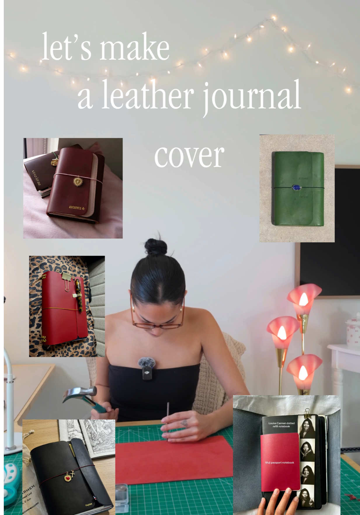 a detailed tutorial for how to make my louise carmen / paper republic inspired diy journal ❤️ #louisecarmen #paperrepublic #journaldiy #journaling 