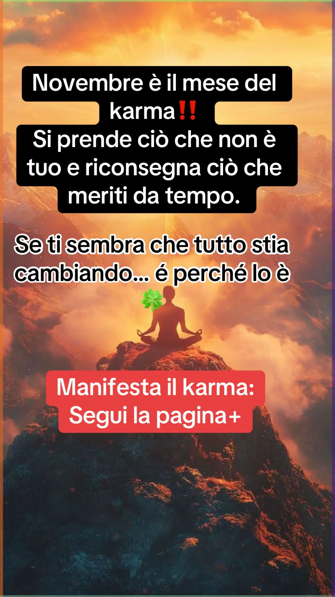 #karma #fortuna #universoinascolto #gratitudine #benedizione 