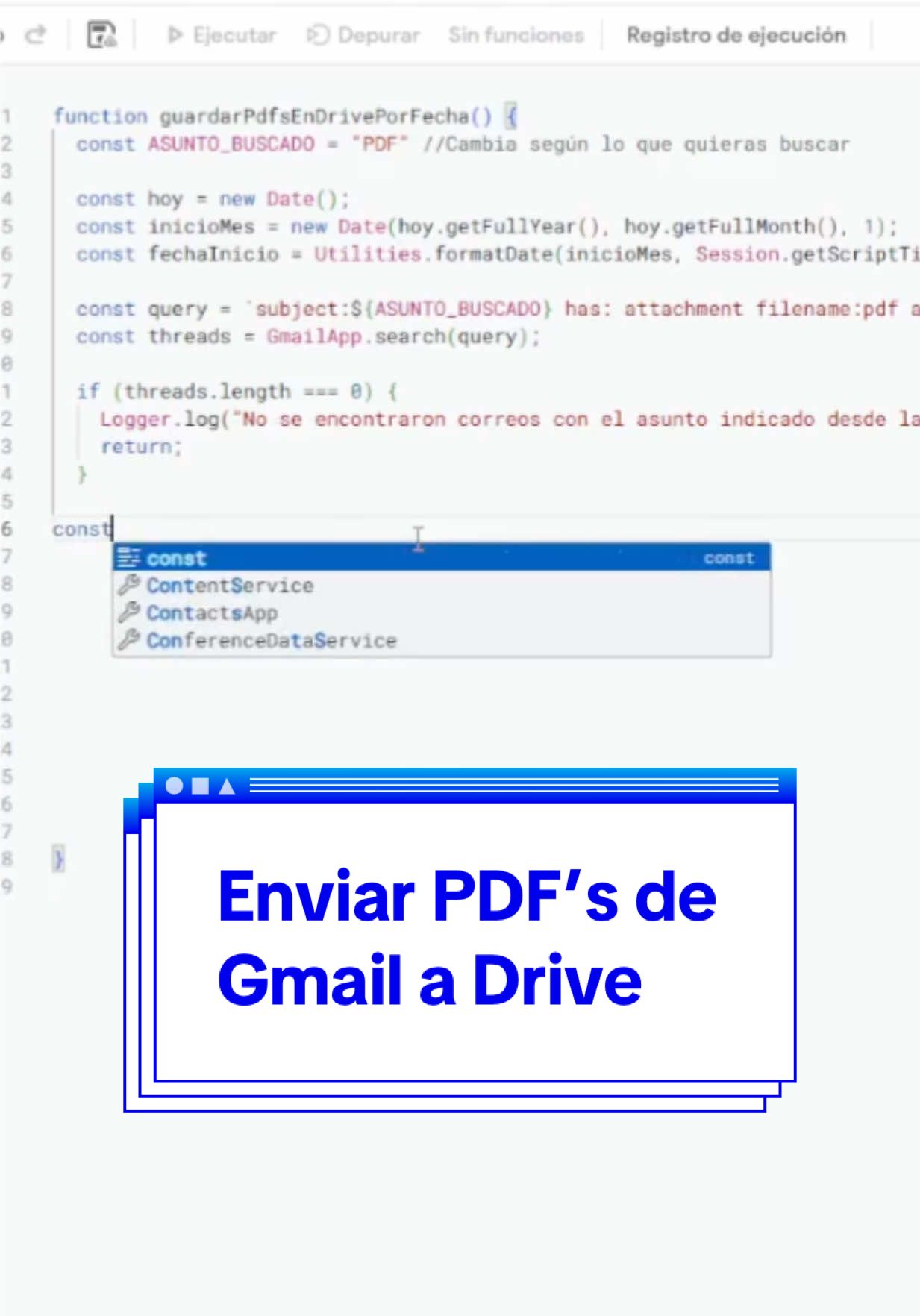 #appscript #googledrive #contadorpublico #automatizacion #googledevelopers 