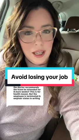 Replying to @Sheila unfortunately, healthcare providers don’t get to decide that an employee can have more time off than the law dictates. Companies can be generous and give employees more time off, but they often don’t. Most employees will take FMLA (or state paid leave) then try and get more time off under the ADA or PWFA if they need it. Some states have additional laws so make sure you know what is available to you in the state you’re in! And make sure you know when your FMLA resets. It can vary by company. Employees often don’t realize that short term disability insurance isn’t leave. It’s a form of wage replacement. It is possible to qualify for STD and not FMLA or another leave option. When this happens, the employer doesn’t have to hold the employee’s job. Employees who qualify for STD need protected leave with it. #humanresources #job #hrtiktok #corporatelife #jobtips 