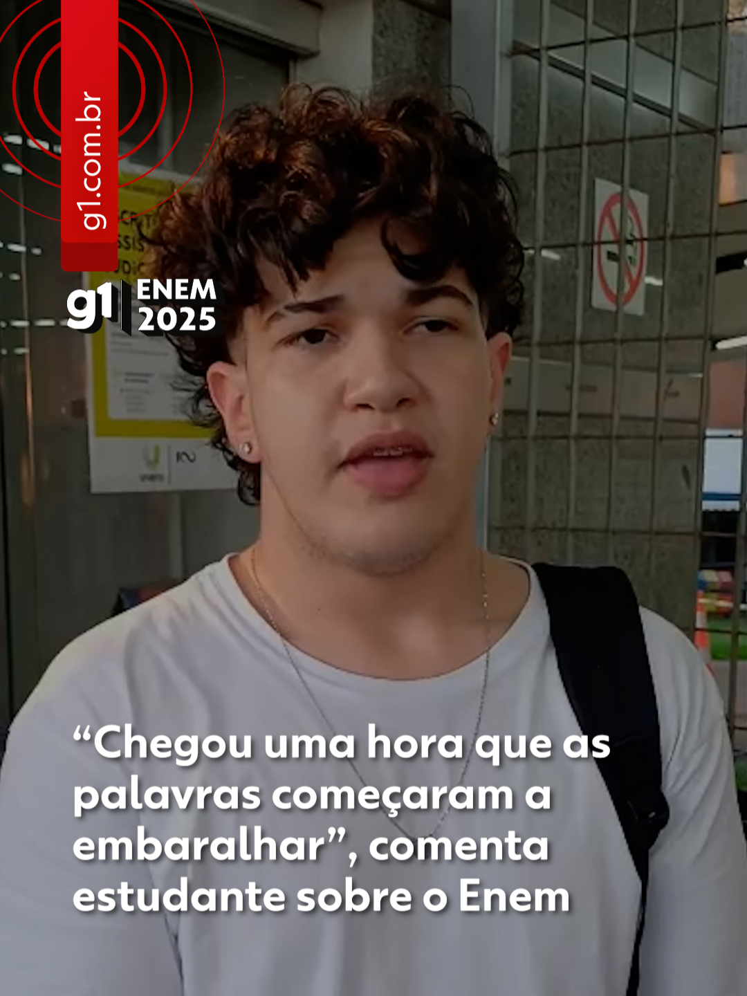 #Enem - O estudante Pedro Henrique Vieira, de 18 anos, considerou a prova cansativa. “Chegou uma hora que as palavras começaram a embaralhar”, comentou. O estudante é de Ribeirão Preto, interior de São Paulo. Veja o que ele diz! Acompanhe ao vivo a correção da prova do Enem no #g1  #tiktoknotícias #g1noEnem #g1educação #prova