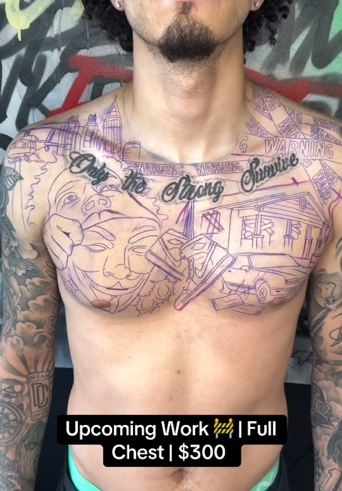 Upcoming Full Chest Tattoo 🎨 #tattooideas #tattooviral #tattootiktok #fypシ゚viral 
