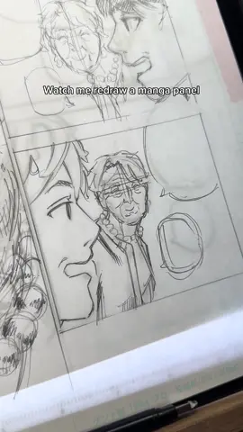 This is a little sneak peak of my manga drawing process 👍 #sketch #manga #howtodraw #drawingtutorial #mangadrawing 