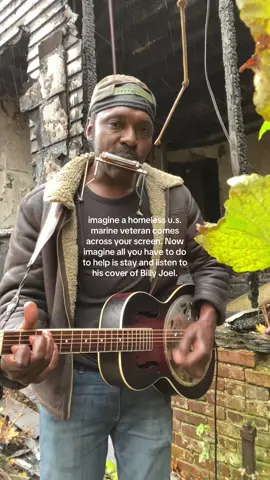 paypal in bio/venmo: cryptabit | I am a marine veteran and I am homeless. I used to deliver goods to make ends meet, and I slept in my car until it was repossessed one night. I was never allowed to retrieve my belongings. Since then I have been living on the streets. I film content to spread awareness and play songs to spread hope. Thank you, to whomever has or will help me get this message out there. ❤️ #veteran #foryou #coversong #billyjoel #pianoman