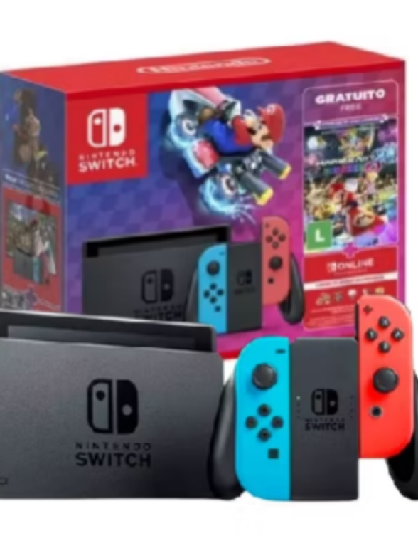 Console Nintendo Switch 32GB V2 Com Jogo Digital Mario Kart 8 Deluxe por R$1.999,00.  Compre na Shopee agora! https://s.shopee.com.br/Vyhxcc7E9 #jogo #console #nintendo #game #videogame @Shopee Brasil 