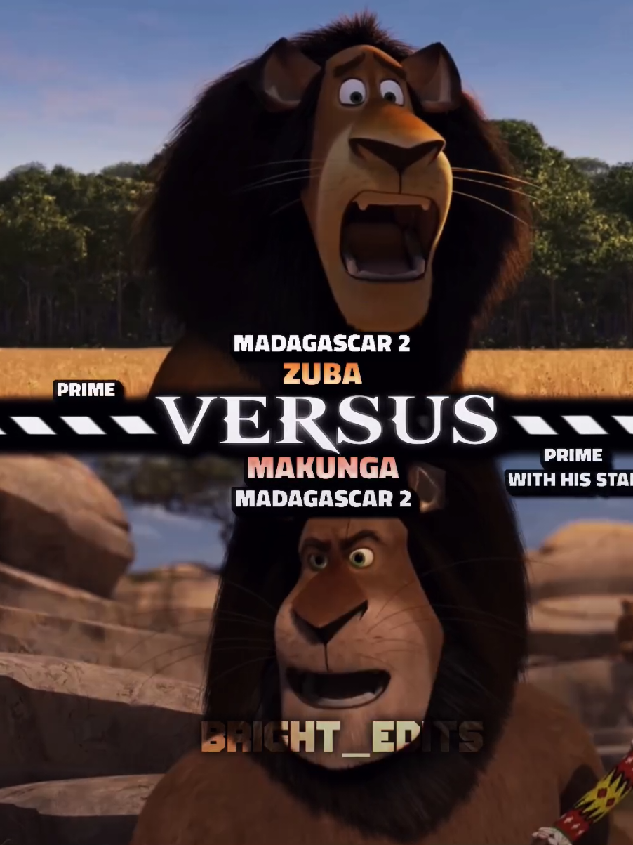 Zuba vs Makunga #zuba #makunga #madagascar2 #dreamworks #edit 