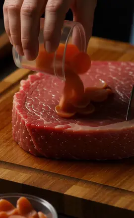 ASMR SPREADING ON MEAT 🥩  #asmr #aiasmr #relaxing #fyp #spreading 