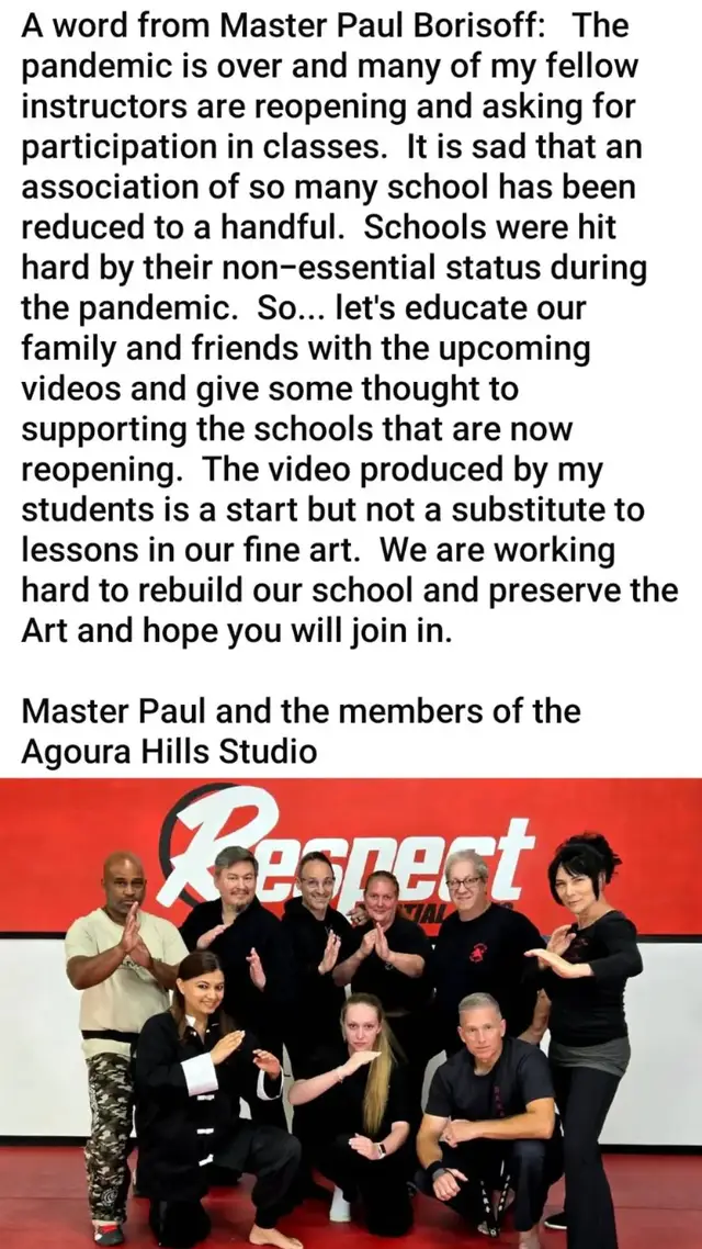 Kung-fu family each one teach one  each one reach one 