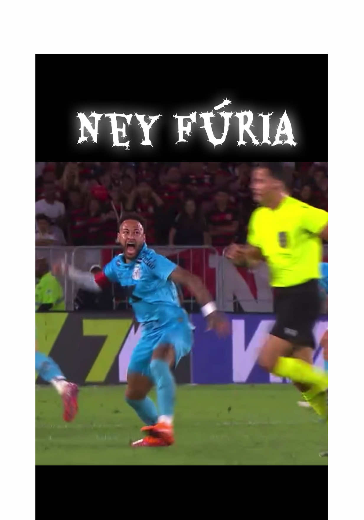 Neymar furioso!😤  . . . #flamengo #santos #neymar #neymarjr #viral 