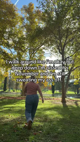 I NEED IT TO QUIT. Leaves look pretty tho. 🥲✨🍂 #sactiktok #beginnersguidetosac #thingstodoinsacramento 