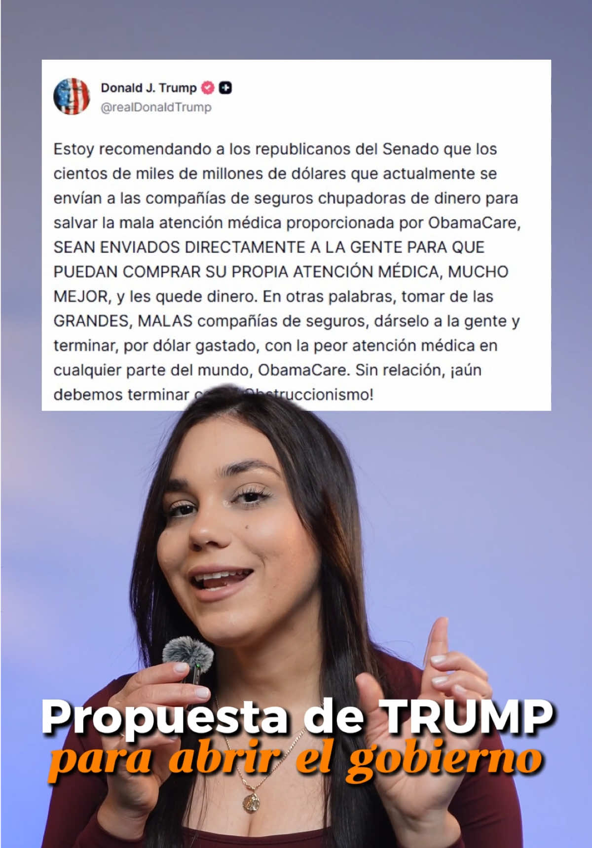 El presidente Trump propuso una idea que podría cambiar por completo cómo funcionan los subsidios médicos bajo Obamacare. La propuesta busca que el gobierno deje de enviar el dinero a las aseguradoras… para dárselo directamente a las personas. Este cambio podría impactar a millones de familias, a los hospitales, a las aseguradoras y al sistema de salud en general. Varios expertos advierten que esto podría traer riesgos y efectos que no están siendo explicados de manera clara al público. 👉 ¿Crees que esto realmente ayudaría? 👉 ¿O podría empeorar el acceso a la salud para muchas familias? Te leo en los comentarios, porque este tema nos afecta a todos, sin importar el estado o el partido con el que te identifiques. #obamacare2026 #seguromedico #openenrollment #cierredelgobierno #noticiasusa