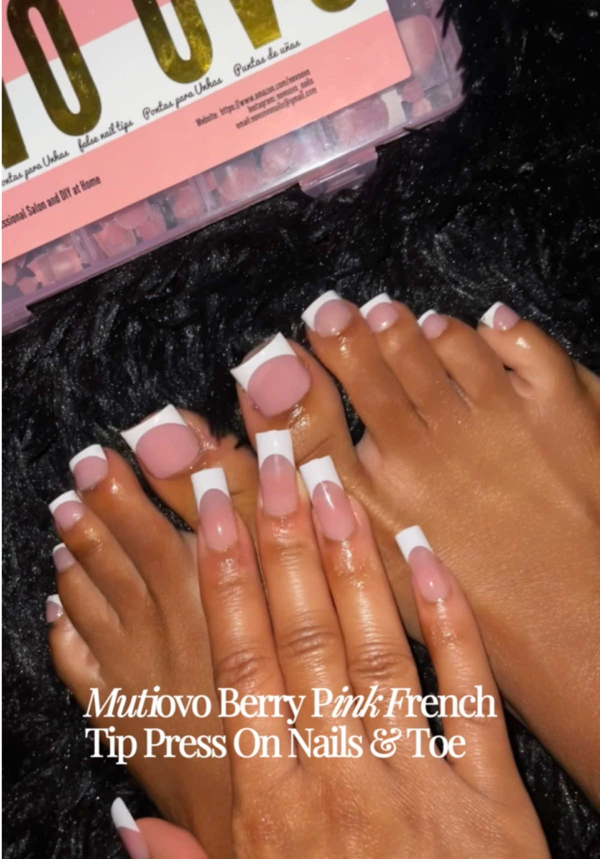 POV: salon results at home  😍😍😍😍💅🏽✨✨ #salonperfect #pressonnails #viralvideo #frenchtips #funbeyondshopping 