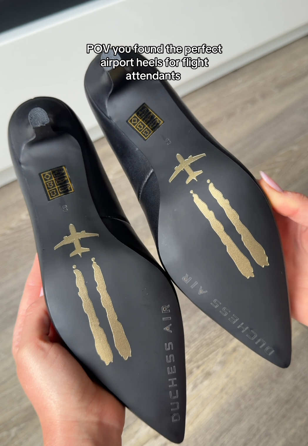 So this is love #blackheels #flightattendant 