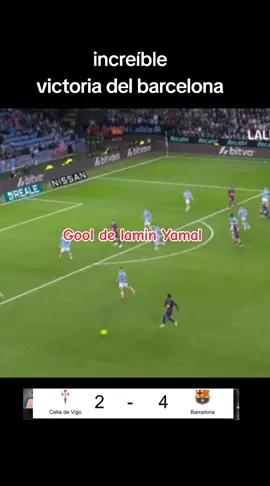 #inclreible victoria del #barcelona 4-2celta de vigo