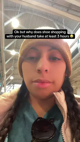 Only here because I love to spend time with him but omg just pick a shoe! 😭😆 #husbandsbelike #husbandshopping #relationshipproblems #shoeshopping #relatiionshipgoals 