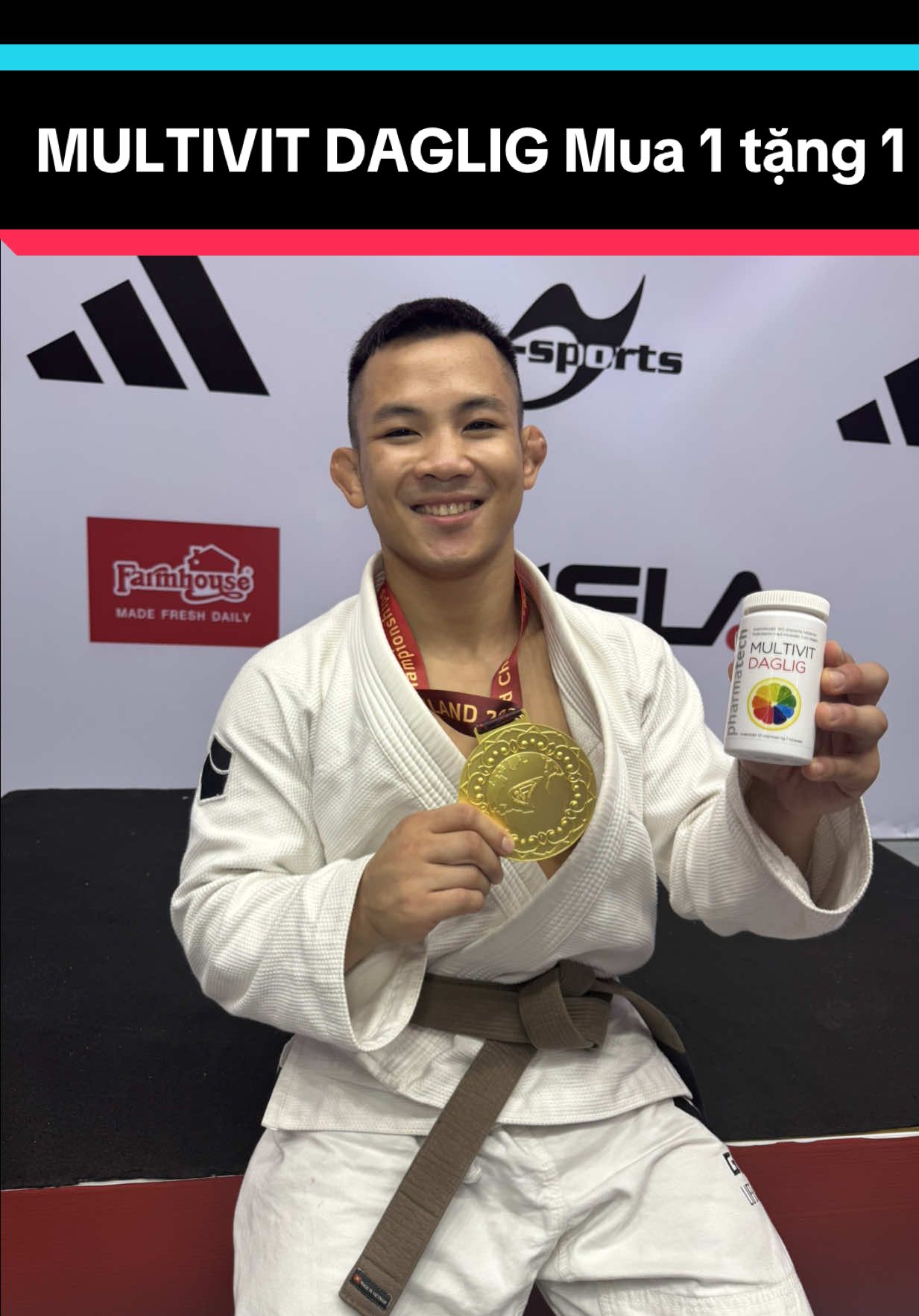 Việt Nam Vô Địch . MULTIVIT DAGLIG mua tặng 1 #daohongson #tuhaovietnam #multivitdaglig 