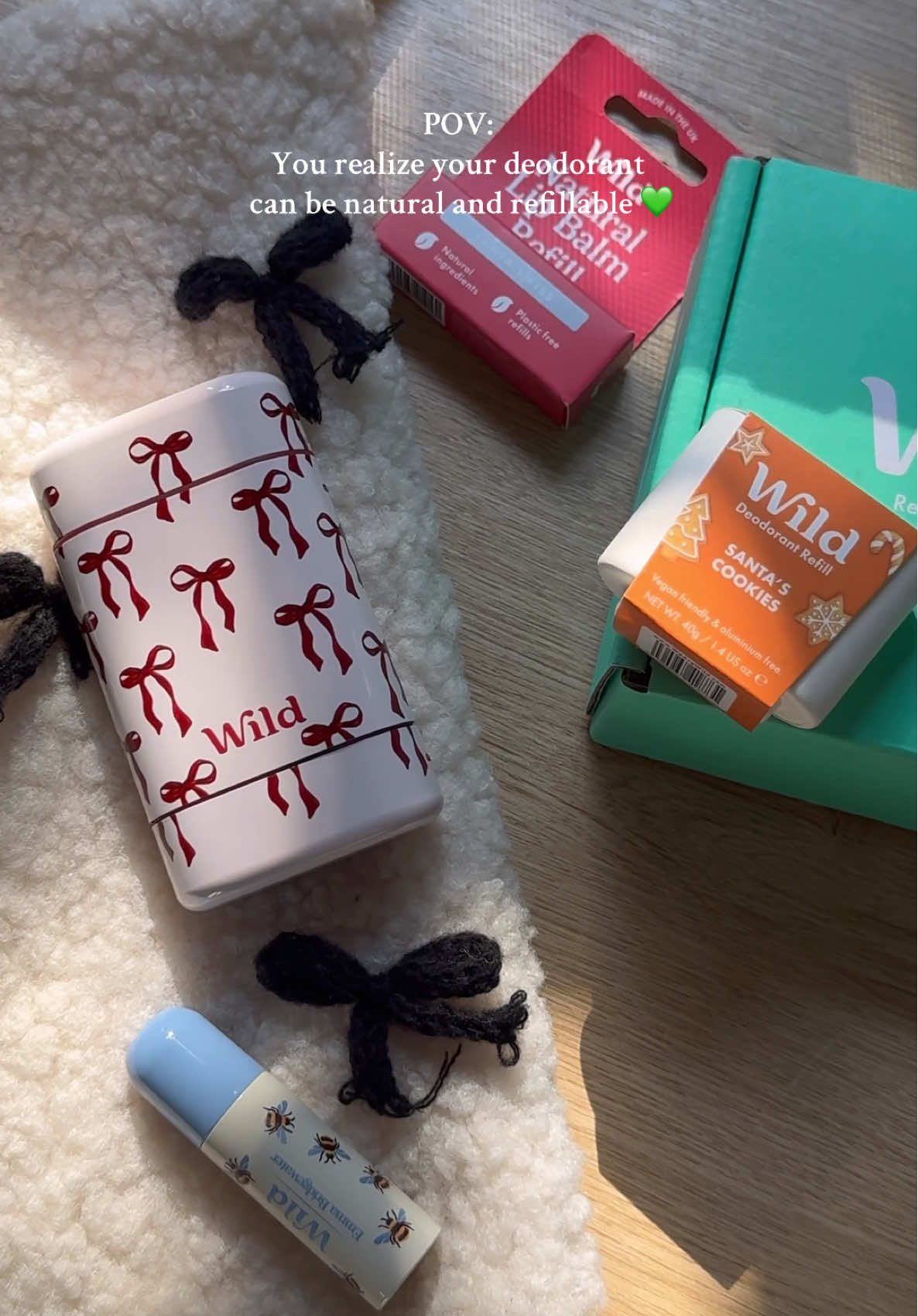 Say goodbye to single-use plastic and harsh ingredients 🌿 Wild’s deodorant is 100% natural, refillable, and made to actually work. It keeps you fresh all day with clean ingredients that are gentle on your skin and kind to the planet 💚 The sleek reusable case makes every refill feel like a small step toward a greener routine 🌸 @Wild Refill #naturaldeodorant #wildrefill #christmasgiftideas #stockingstuffer 