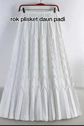 rok plisket daun padi bahan tebal panjang 92cm lingkar pinggang 60cm hingga 120cm BB muat hingga 95kg pinggang full karet