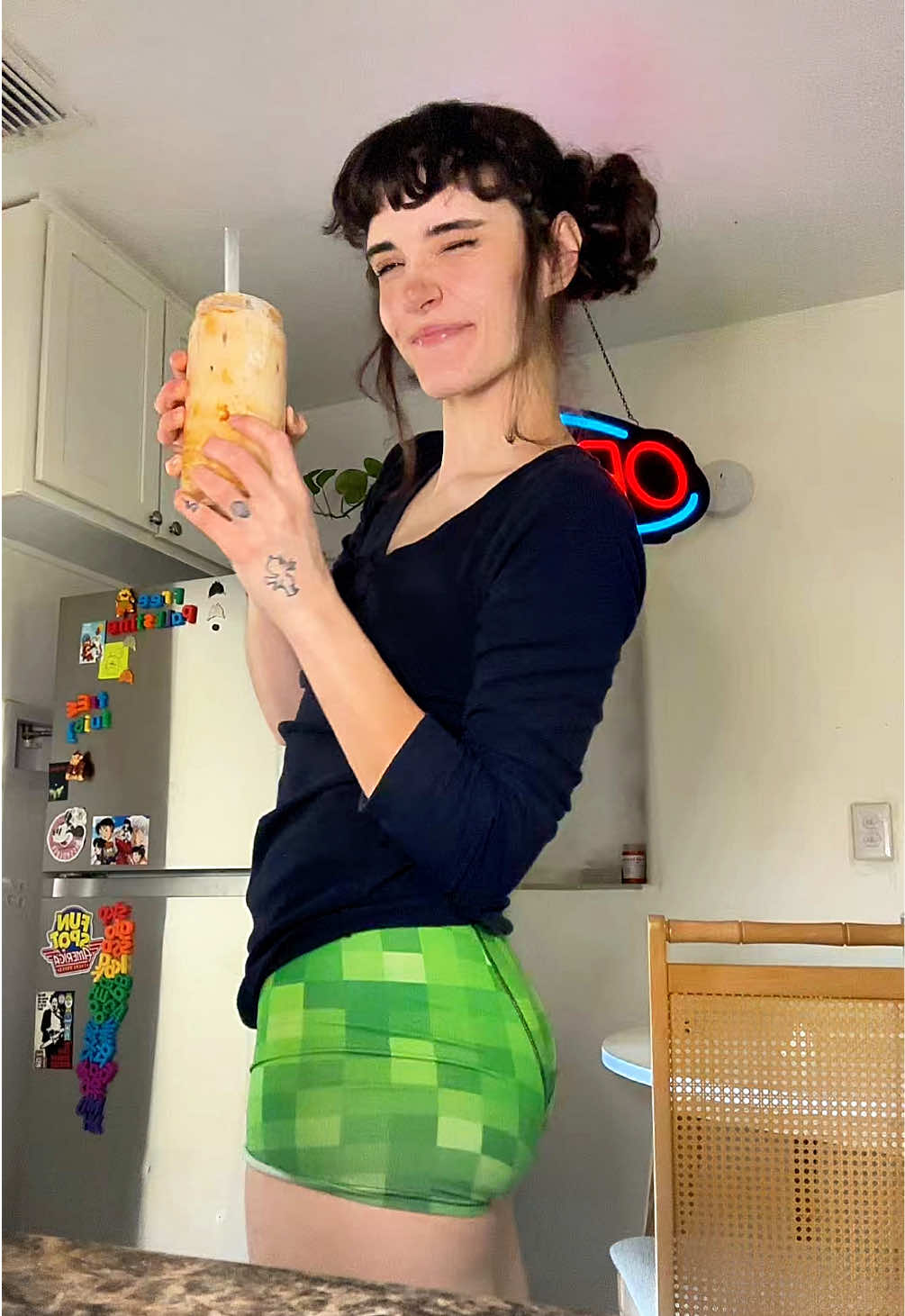 hazelnut pumpkin coffeeee #asmr #coffee #scenemlf #icedcoffee #fyp 