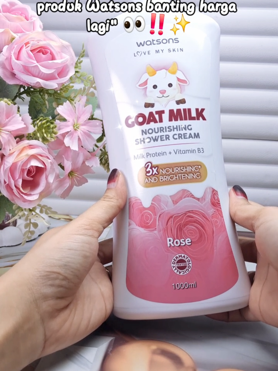 Watson goat milk sabun mandi jumbo 1000ml/1liter🌷✨️ #watson #watsongoatmilk #sabunmandi #sabunpemutih #promo1111 