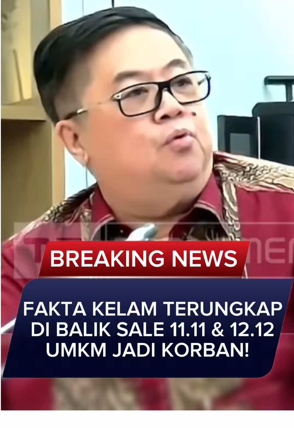 Fakta terungkap! Di balik sale 11.11 & 12.12, UMKM justru jadi korban😔 #dprri #pdiperjuangan #fraksipdiperjuangan 