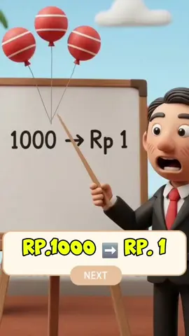 Tau nggak? Uang Rp1.000 nanti bisa jadi Rp1 aja Redenominasi rupiah = hapus nol, bukan hapus nilai! Langkah ini bikin transaksi lebih mudah dan efisien Tapi, siapkah masyarakat Indonesia? Redenominasi #Rupiah  #FaktaEkonomi #EdukasiKeuangan #fyppppppppppppppppppppppp 