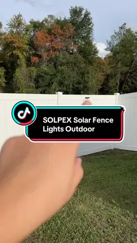 SOLPEX Solar Fence Lights Outdoor #tiktokshopblackfriday #TikTokShopCreatorPicks #tiktokshopcybermonday #spotlightfinds #blackfridaydeals 