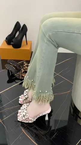 giày cao gót đính nơ mang tiệc bao xinh #giaydep #xuhuong #viral #fyp #shop h&hfashion 