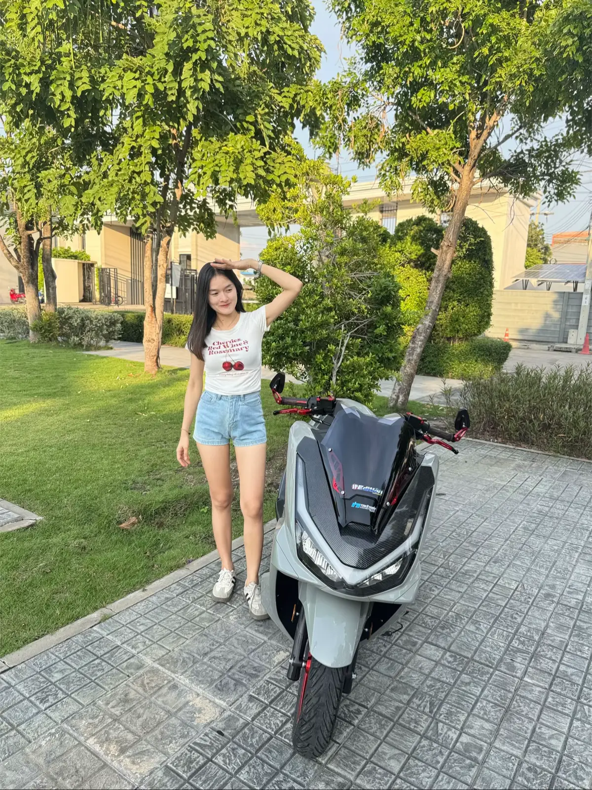 สาวขับPcx #สาวขับpcx #pcx160 #pcxแต่งสวย #ดันขึ้นฟีดที #ฟีดดดシ 