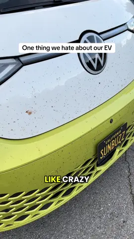 The buzz is a huge bug killing brick, but otherwise we love road tripping around in it 🌞 #roadtrip #idbuzz #ev 