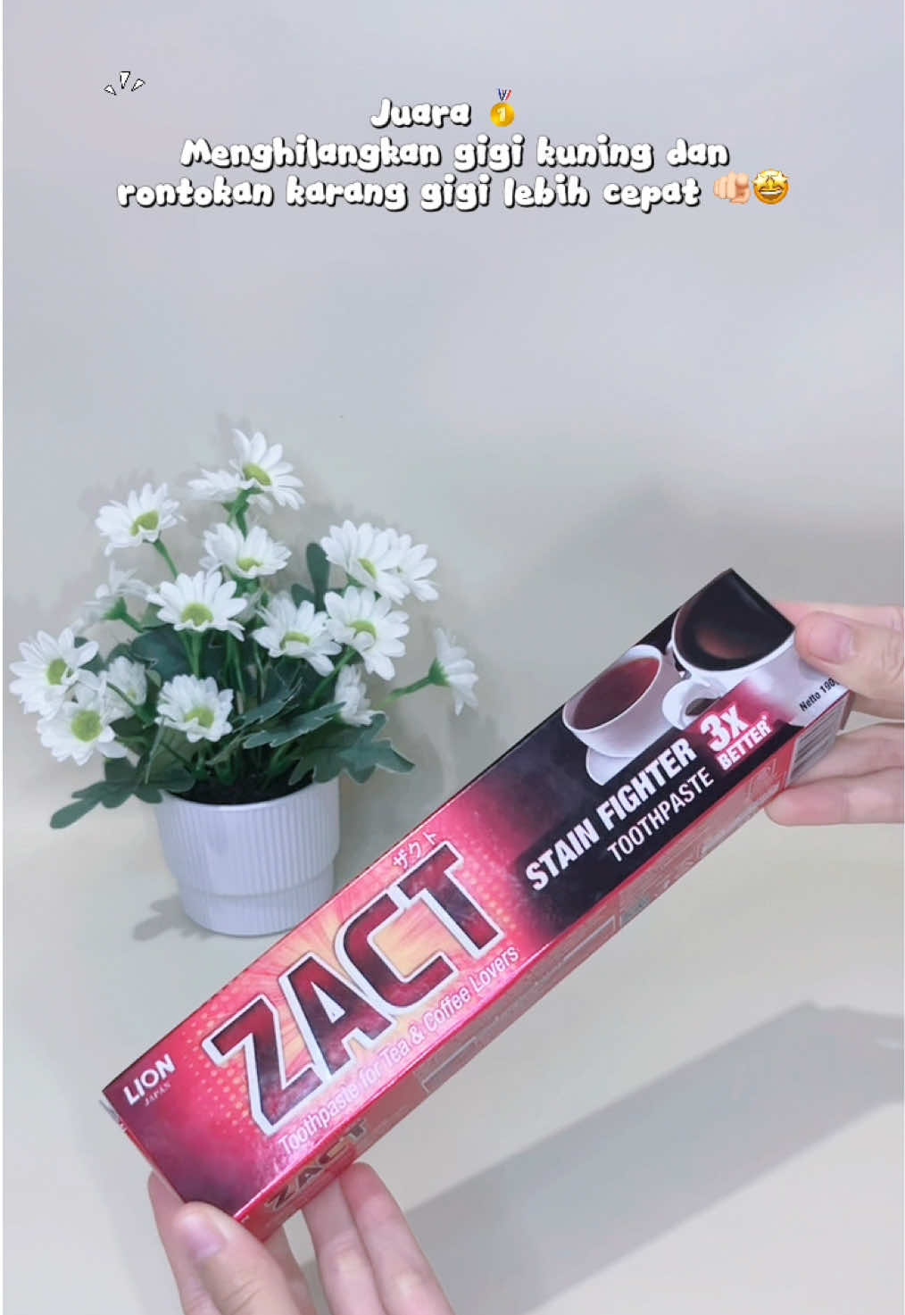 Bener2 jauaraaa buat hempas gigi kuning 😍🤩 #zacttoothpaste #pastagigipemutih #odol  #fyp #fyppppppppppppppppppppppp 