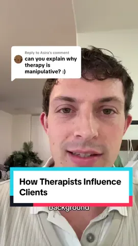 Replying to @Asira Wanted to give detail outside of the obvious points of how therapy is manipulative #therapy #MentalHealth #manipulation #psychology #growth 