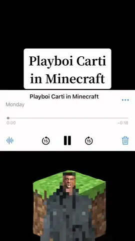 Playboi Carti in Minecraft 　　　　　　　マインクラフトの世界にいるPlayboi Carti#playboicarti #hiphop #ヒップホップ 