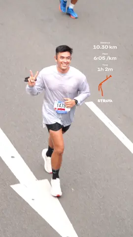 Jakarta always got me 💦 #runner #fyp #10k 