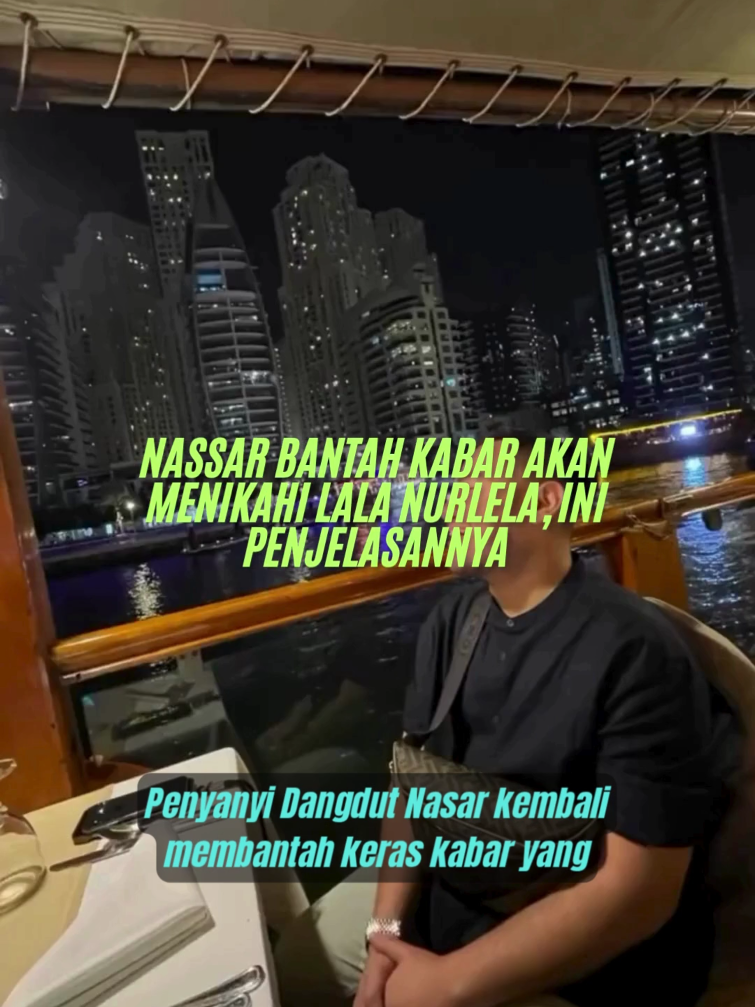 Nassar Bantah Kabar Akan Menikahi Lala Nurlela, Ini Penjelasannya  Penyanyi dangdut Nassar kembali membantah keras kabar yang menyebutkan dirinya akan segera menikahi Lala Nurlela, kakak ipar Syahrini. Bantahan ini disampaikannya menanggapi ramainya pemberitaan setelah ia terlihat mengunjungi butik desainer Ivan Gunawan bersama Lala. 