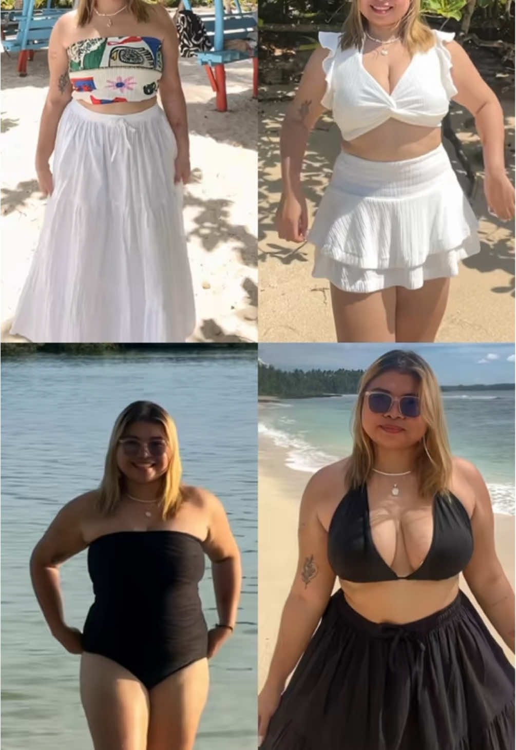 Plus size beach outfit ideas! #riadechavez #plussizetiktok #midsize #plussize #plussizefashion 