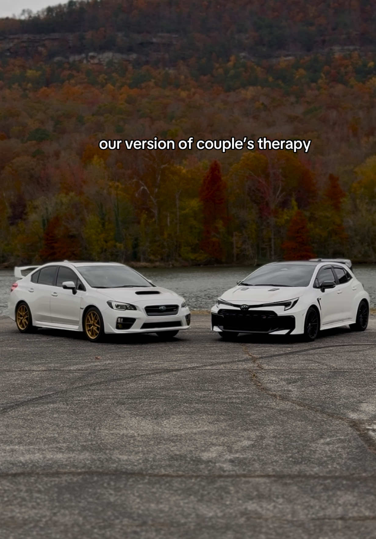 better than a therapist anyhow. #carcouple #fyp #cars #grcorolla #wrxsti 